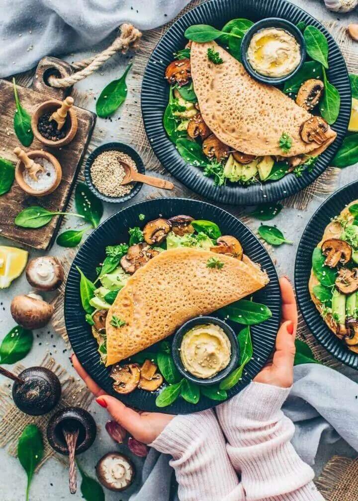 Vegan ve Glutensiz Mercimek Krep